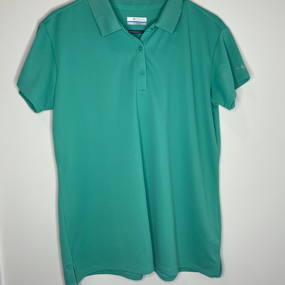Women’s Columbia PFG XL polo shirt - waterfall